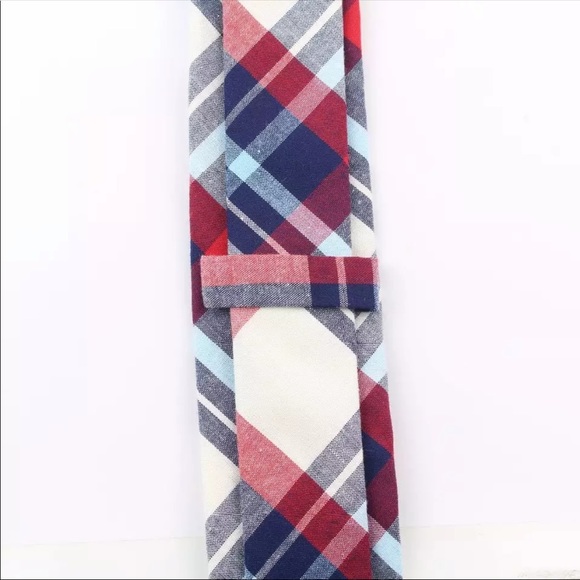 Red / Blue Plaid (Easter / Spring) Tie - Picture 3 of 4